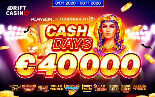 €40000 в акции Playson до 8/11 и 85FS в Drift casino